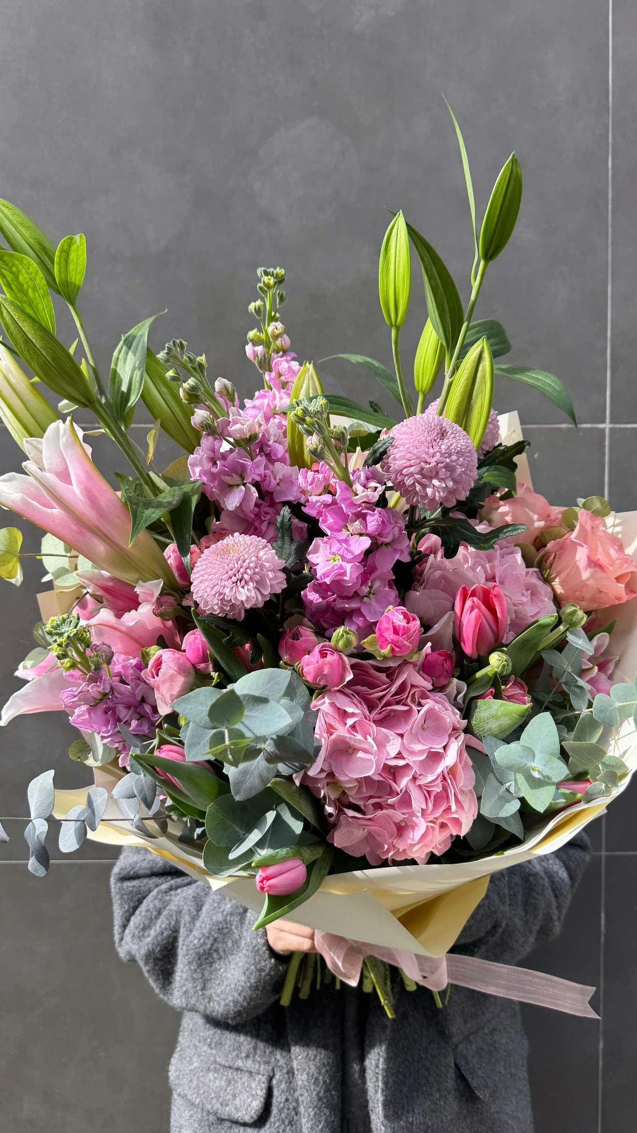 Premium Pembe Bahar Buketi