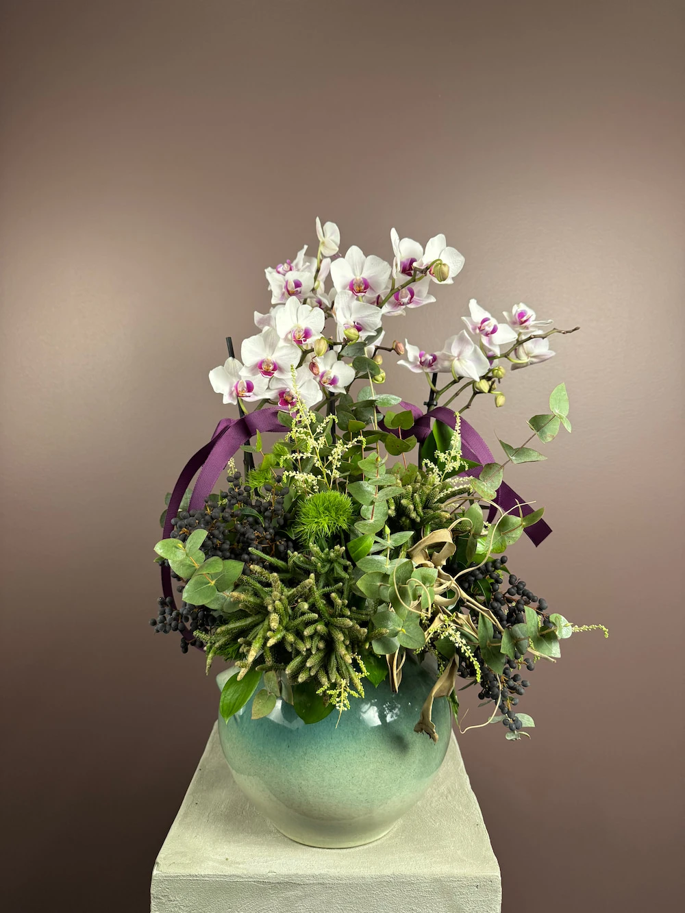 Bougetto süper mini orkide aranjmanı