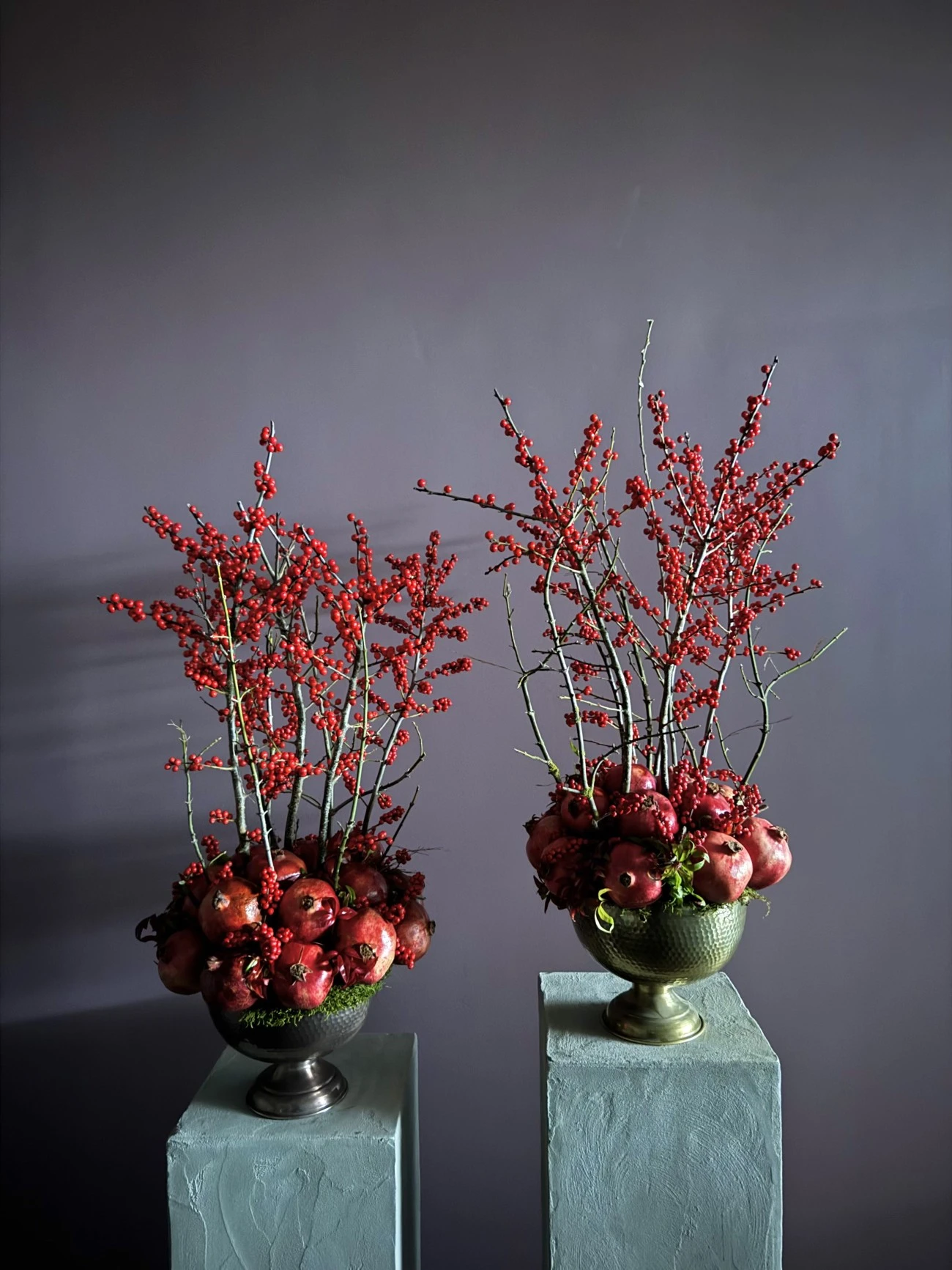 İlexlerle hazırlanmış dev Yılbaşı aranjmanı