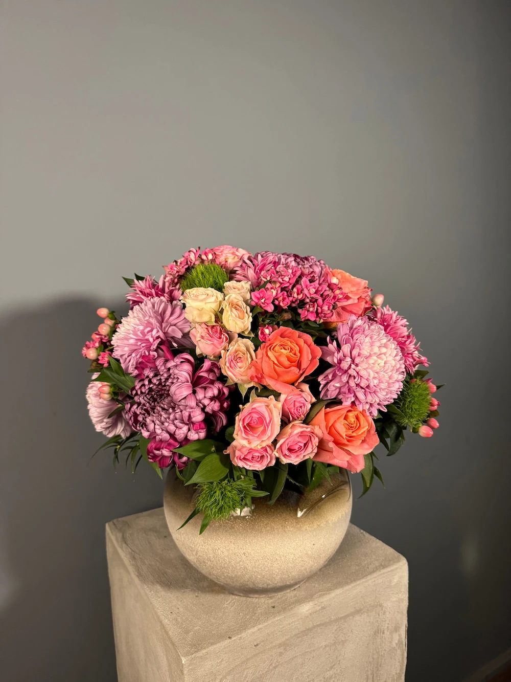 Seramik vazoda old school aranjman