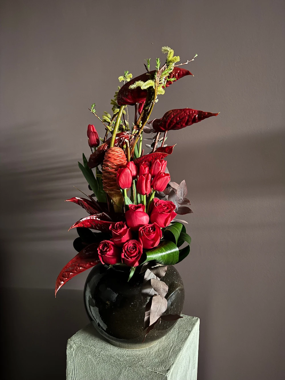 Kırmızı artizan aranjman