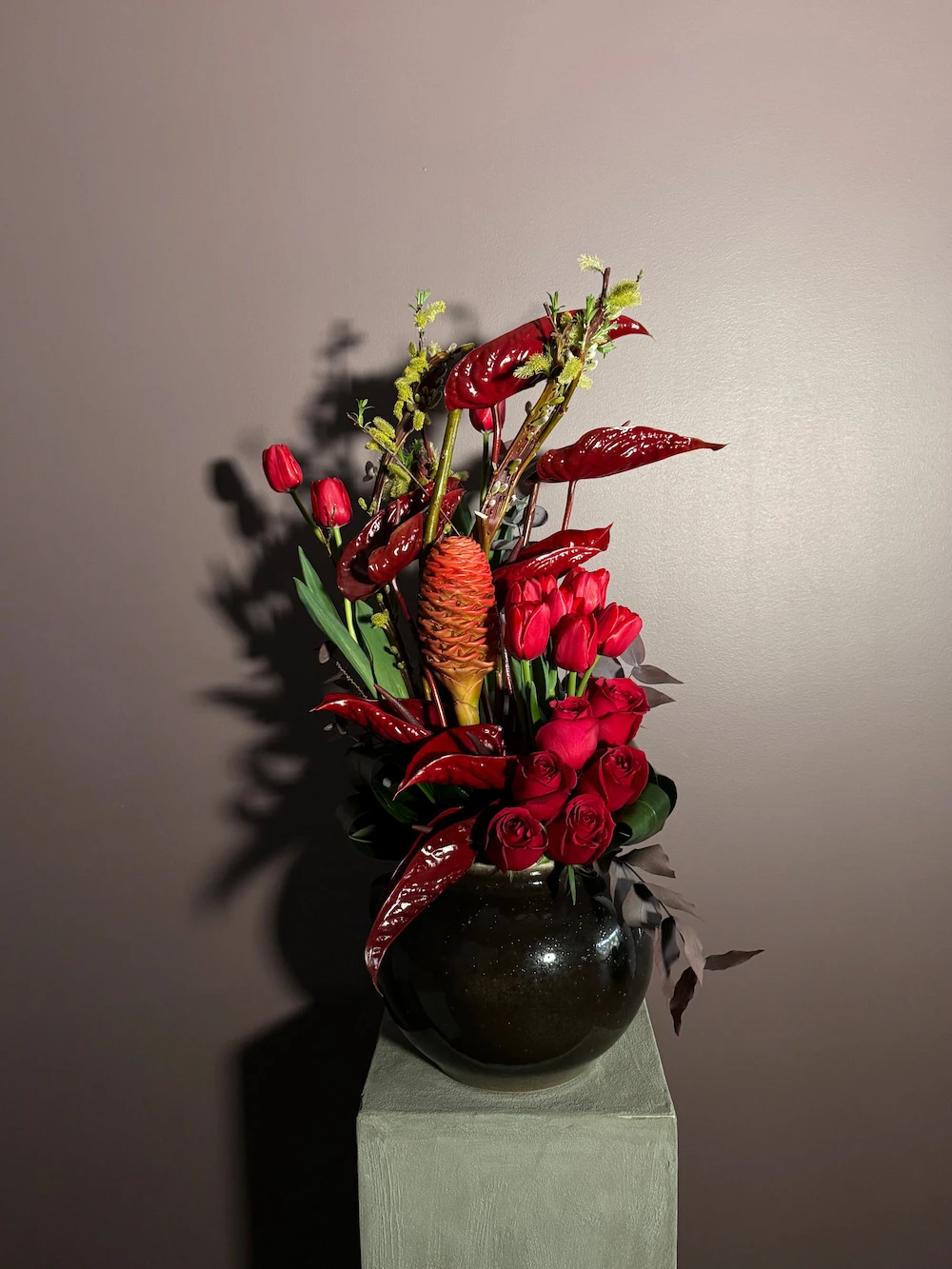 Kırmızı artizan aranjman